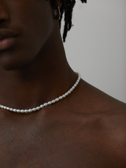 Pearl Choker Necklace 16"