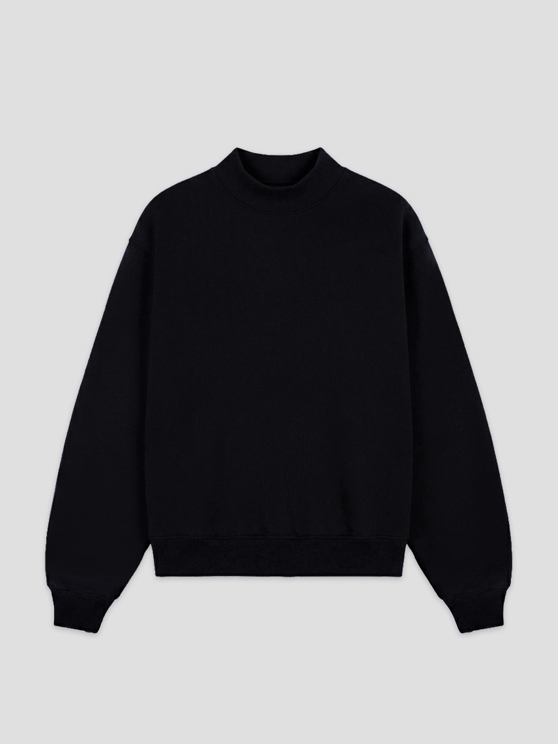 Men's Premium Heavyweight Mock Neck Sweatshirt - Jersey Fleece in