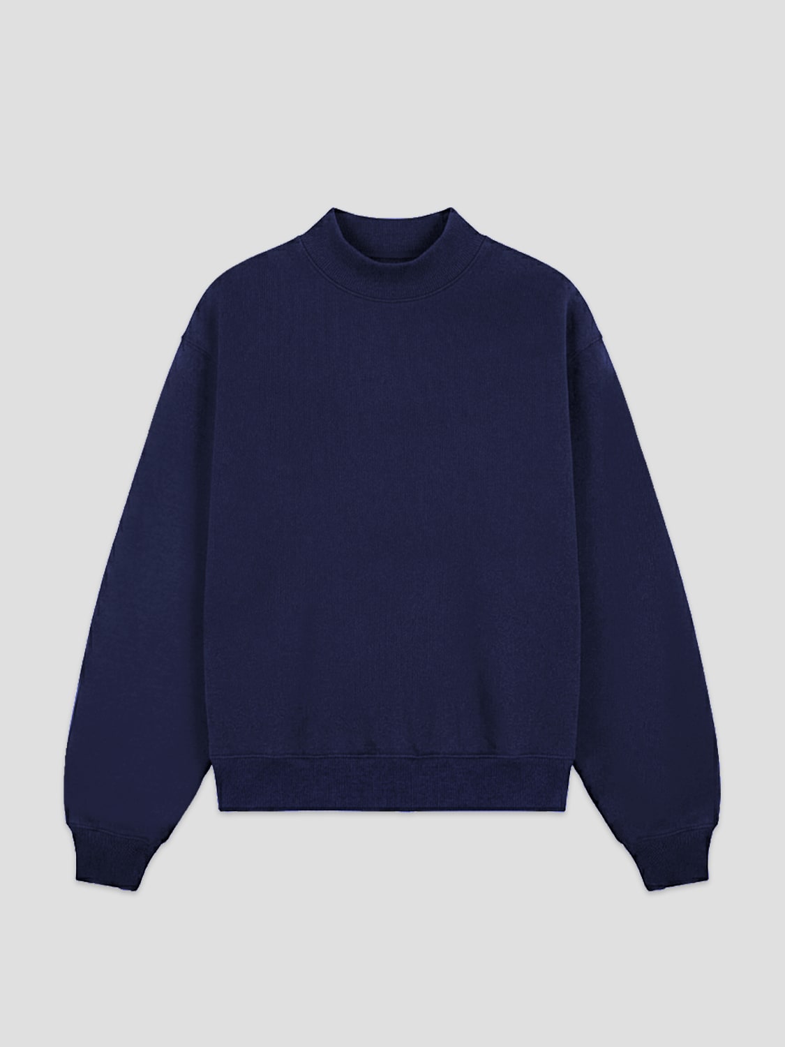 Men's Premium Heavyweight Mock Neck Sweatshirt - Jersey Fleece in