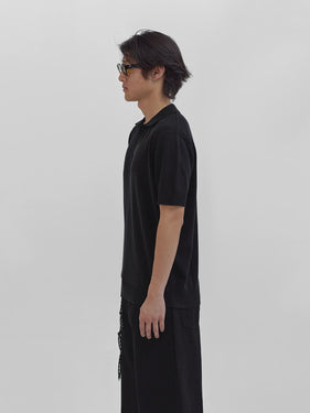 Knitted Polo Black