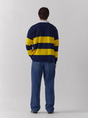 Rugby Polo Navy/Yellow