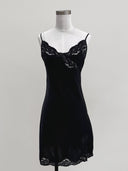 Vintage Black Slip Dress