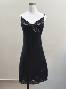 Vintage Black Lace Dress