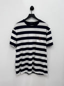 Vintage Ralph Lauren White & Blue Striped Tee