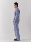 Blue Stripe Button Up Shirt