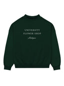 UFS Serif Mock Neck Sweatshirt MI Forest/White