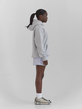 ash gray hoodie michigan script font one dna