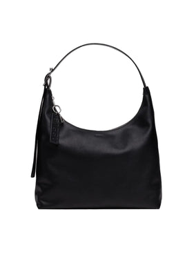 Leather Shoulder Bag Black