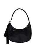 baggu large black leather bag