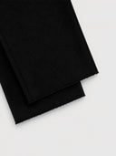 Wide-Leg Capri Sweatpants in Black