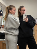 black mockneck sweatshirt one dna