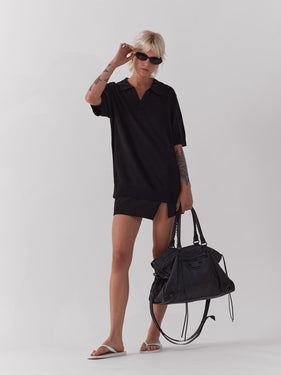 black polo black mini skirt one dna