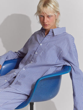 blue and white striped shirt and pant ONE DNA