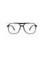 blue light glasses aviator black