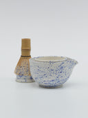 blue splatter matcha set by one dna