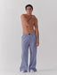 blue stripe pajama pants ONE DNA