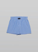 Three-Pocket Board Shorts in Sky Blue Stripe - Quick-Dry