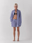 blue and white stripe shirt and shorts ONE DNA