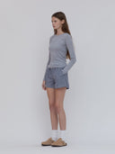 Three-Pocket Boxers Navy Gingham