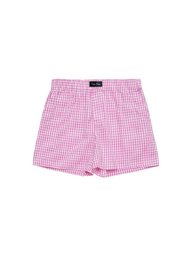 pink gingham boxer shorts