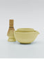butter yellow ceramic matcha making set by one dna