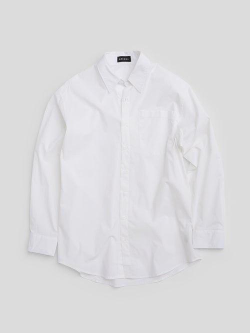 casual white button up shirt