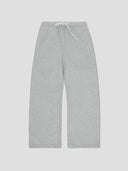 Wide-Leg Sweatpants in Heather Gray