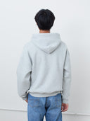 Michigan Script Hoodie in Heather Gray
