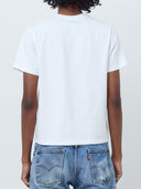 ONE DNA Jacob men's white cropped t-shirt, back view
