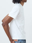 ONE DNA Jacob men's white cropped t-shirt, side view showing slim fit