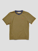 Jacob Men's Striped T-Shirt Navy & Yellow ONE DNA