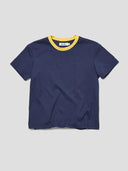 Jane Women's Ringer T-Shirt Navy & Yellow ONE DNA