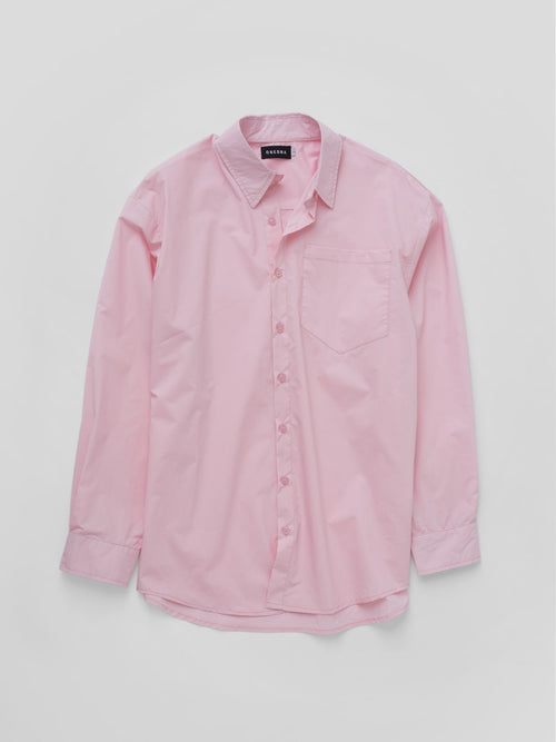 light pink long sleeve button up shirt