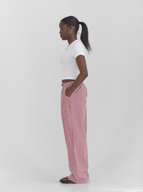 lightweight gingham pants one dna