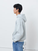 Michigan Script Hoodie in Heather Gray