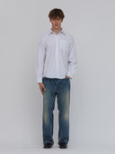 mens white button up shirt