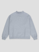 Mock Neck Sweatshirt Heather Gray