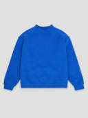 mock neck sweatshirt electric blue one dna