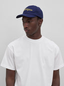 Michigan Script Dad Hat in Navy/Yellow Men's