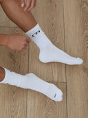 Everyday Athletic Crew Socks in White