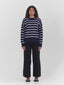navy and white striped sweater one dna