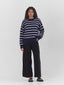navy and white striped sweater one dna