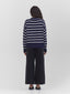 navy and white striped sweater one dna