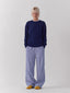 navy cable knit sweater ONE DNA