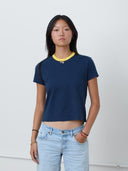 Navy & Yellow Ringer T-Shirt ONE DNA