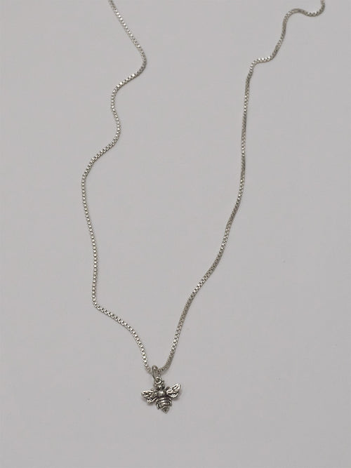 necklace with bee pendant