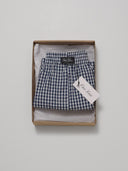 Three-Pocket Boxers Navy Gingham