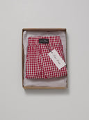 Three-Pocket Boxers Red Gingham