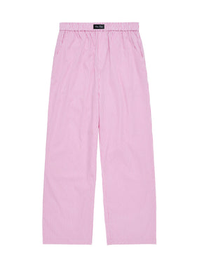 pink striped lounge pants