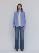 pinstripe button down shirt